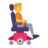 Person In Motorized Wheelchair Facing Right