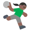 Woman Playing Handball: Medium-Dark Skin Tone Emoji 🤾🏾‍♀️ image - Tossface style