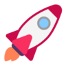 Emoji Rakéta 🚀 image - Microsoft Classic 2D style