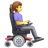 Woman In Motorized Wheelchair Facing Right