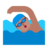 Man Swimming: Medium Skin Tone
