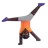 Person Cartwheeling: Dark Skin Tone
