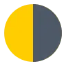 Symbole du dernier quartier Emoji 🌗 image - Tossface style