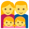 Family: Man, Woman, Girl, Girl Emoji 👨‍👩‍👧‍👧 image - EmojiTwo style