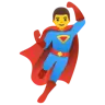 Man Superhero Emoji 🦸‍♂️ image - Google Noto Color style