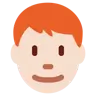 Man: Light Skin Tone, Red Hair Emoji 👨🏻‍🦰 image - Twitter / X (Twemoji) style
