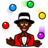 Person Juggling: Dark Skin Tone