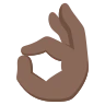 Ok Hand: Dark Skin Tone Emoji 👌🏿 image - EmojiTwo style