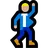 Man Dancing: Medium-Light Skin Tone