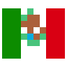 Flag: Mexico Emoji 🇲🇽 image - SerenityOS style