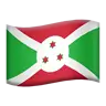 Flag: Burundi Emoji 🇧🇮 image - Apple style