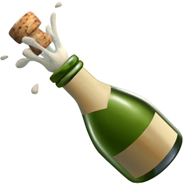 Bottle With Popping Cork