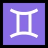 Zwillinge Emoji ♊ image - Microsoft Windows 10 Segoe UI Emoji style