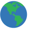 Earth Globe Americas Emoji 🌎 image - Skype style