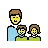 Family: Man, Girl, Boy