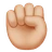 Raised Fist: Medium-Light Skin Tone