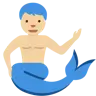 Merman: Medium-Light Skin Tone Emoji 🧜🏼‍♂️ image - Twitter / X (Twemoji) style