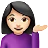 Woman Tipping Hand: Light Skin Tone