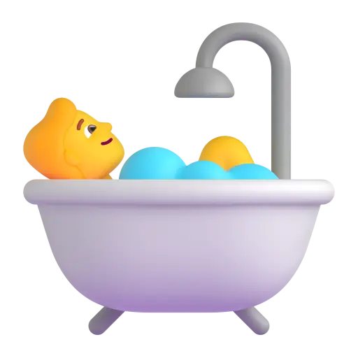 Person Taking Bath
