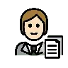 Office Worker: Light Skin Tone Emoji 🧑🏻‍💼 image - OpenMoji style
