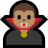 Vampire: Medium Skin Tone Emoji 🧛🏽 image - Microsoft Windows 10 Segoe UI Emoji style