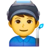 Man Factory Worker Emoji 👨‍🏭 image - Samsung style