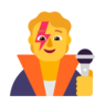 Singer Emoji 🧑‍🎤 image - Microsoft Classic 2D style