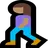 Woman Walking: Medium Skin Tone