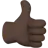 Thumbs Up: Dark Skin Tone