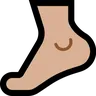 Foot: Medium-Light Skin Tone Emoji 🦶🏼 image - Microsoft Windows 10 Segoe UI Emoji style