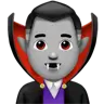 Man Vampire: Medium-Light Skin Tone Emoji 🧛🏼‍♂️ image - Apple style