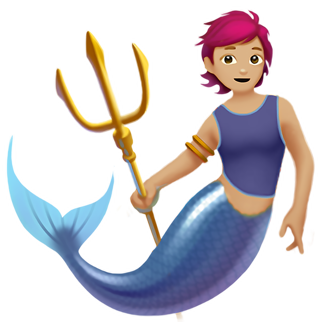 Merperson: Medium-Light Skin Tone
