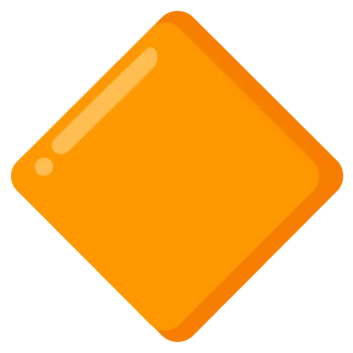 Diamante Laranja Grande