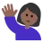 Woman Raising Hand: Medium-Dark Skin Tone