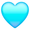 Эмодзи Светло-голубое сердце 🩵 image - Samsung style