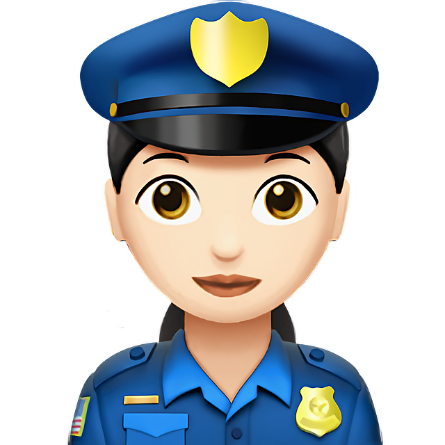 Woman Police Officer: Light Skin Tone