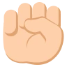 Raised Fist: Medium-Light Skin Tone Emoji ✊🏼 image - EmojiTwo style