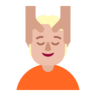 Person Getting Massage: Medium-Light Skin Tone Emoji 💆🏼 image - Microsoft Classic 2D style