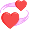 Corações revolvendo Emoji 💞 image - Facebook Messenger (2016) style