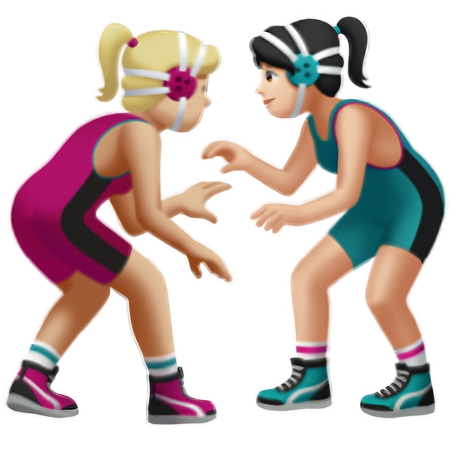 Women Wrestling: Medium-Light Skin Tone, Light Skin Tone