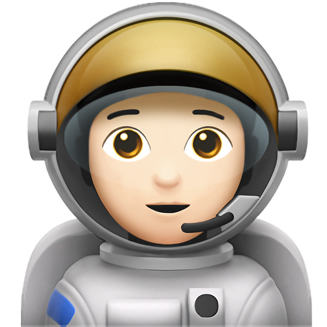 Astronaut: Light Skin Tone