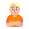 Person Pouting: Medium-Light Skin Tone Emoji 🙎🏼 image - Microsoft Classic 2D style