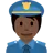 Police Officer: Dark Skin Tone