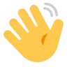 Waving Hand Emoji 👋 image - Tossface style