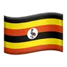 Flag: Uganda Emoji 🇺🇬 image - Apple style