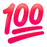 Symbole cent points Emoji 💯 image - Samsung style
