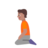 Person Kneeling: Medium Skin Tone