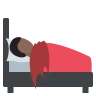Person In Bed: Dark Skin Tone Emoji 🛌🏿 image - EmojiTwo style