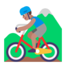 Man Mountain Biking: Medium Skin Tone Emoji 🚵🏽‍♂️ image - Microsoft Classic 2D style