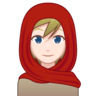 Woman With Headscarf: Light Skin Tone Emoji 🧕🏻 image - Emojidex style